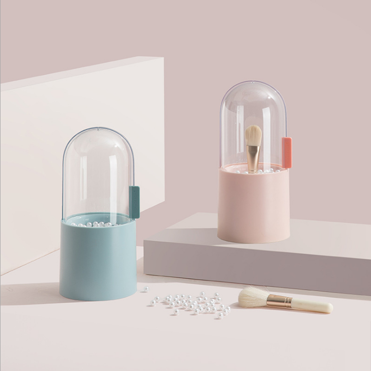 Cosmetic brush storage box